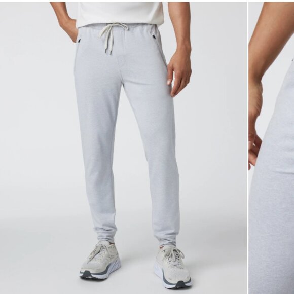 Vuori Men's Ponto Performance Jogger DreamKnit Joggers Platinum Heather Gray Med - Picture 1 of 9